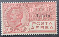 [Airmail - Italian Stamps Overprinted "Libia", type P]