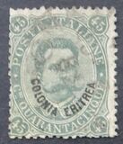 [King Umberto I - Italian Postage Stamps Overprinted "Colonia Eritrea", type B5]
