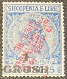 [Skanderbeg Issue of 1913 Surcharged, típus I3]