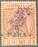 [Skanderbeg Issue of 1913 Surcharged, típus I]