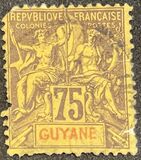 [Inscription - "GUYANE" - Colored Paper, Вид F11]