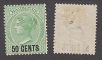 [Queen Victoria Issues Surcharged, type P6]