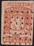 [Coat of Arms - American Print, Fine Impression. Printed on Greenish Paper. Size: 19 x 13½mm, type A3]