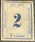 [Numeral Stamnps - "Hawaiian Postage" Right, type I1]