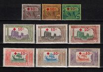 [Prisoners-of-War Fund - Surcharged with Red Cross and 10c, type G4]