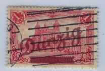 [German Empire Stamps Overprinted "Danzig", Scrivi L]