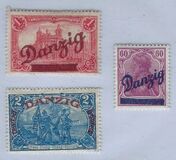 [German Empire Stamps Overprinted "Danzig", Scrivi K]