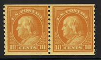 [Benjamin Franklin - Coil Stamp. Rotary Print. Stamps are 23mm High, type EK52]