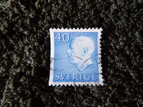 [King Gustaf VI Adolf of Sweden & Tree Crowns - Without Imprint, type DB16]