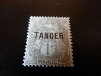 [Inscription: "MAROC" - Overprinted "TANGER", type A]