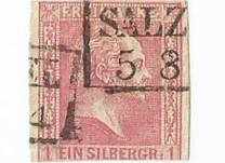 [King Friedrich Wilhelm IV. Smooth Background, Typhographed, प्रकार B]