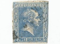 [King Friedrich Wilhelm IV. Smooth Background, Typhographed, प्रकार B1]