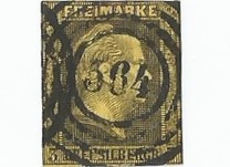 [King Friedrich Wilhelm IV - Hatched Background, Engraved, type A6]