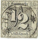 [Value Stamps - Black Print on Colored Paper, type A2]