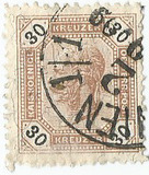 [Emperor Franz Josef I, 1830-1916 - Black Numerals on White Background, type P2]