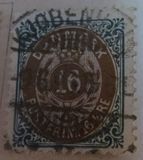 [Royal Emblem - New Drawing - Value in "ØRE" - Different Perforation, type G21]