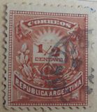 [Carta y cuerno postal. 19 “Perlas" en el marco superior., tipo V]