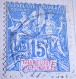 [Inscription: "GUADELOUPE ET DEPENDANCES", 类型 G5]
