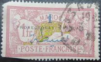 [Inscription: "MAROC" - Surcharged, type I11]