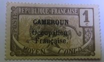 [Middle Congo Postage Stamps Overprinted "Occupation Francaise du Cameroun", type B]