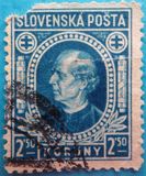 [Andrej Hlinka - Inscription "SLOVENSKÁ POŠTA", type E6]