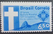 [Airmail - The 10th Anniversary of the Baptist World Alliance Congress, Rio de Janeiro, type AJP]