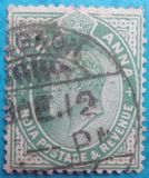 [King Edward VII, 1841-1910 - Inscription "INDIA POSTAGE & REVENUE", प्रकार XAT]