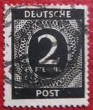[1a edizione del Consiglio di controllo alleato - A Berlino e nella zona sovietica valido fino al 1948-07-31 - Filigrana: DEUTSCHE POST multipla, discendente , Scrivi A1]