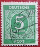 [1a edizione del Consiglio di controllo alleato - A Berlino e nella zona sovietica valido fino al 1948-07-31 - Filigrana: DEUTSCHE POST multipla, discendente , Scrivi A4]