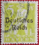 [Postage Stamps from Bayern Overprinted "Deutsches Reich", type AD]