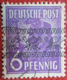 [BERLIN in Black Overprint on "Allied Occupation Zone" Stamps, tegund A1]