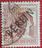 [BERLIN in Black Overprint on "Allied Occupation Zone" Stamps, tegund A13]