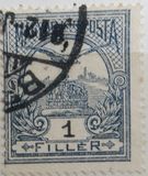 [Turul over Crown of Saint Stephen - New Watermark, type F58]