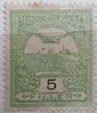 [Turul over Crown of Saint Stephen - New Watermark, type F61]