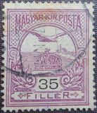 [Turul over Crown of Saint Stephen - New Watermark, type F68]