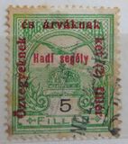 [Turul over Crown of Saint Stephen & King Franz Joseph - Stamps of 1913 Overprinted and Surcharged, 類型 M3]