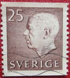 [King Gustaf VI Adolf of Sweden  - New Engravement with Imprint, tegund EE14]