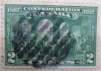 [The 60th Anniversary of the Founding of the Dominion of Canada, Inscription: "1867 Confederation 1927", 類型 AS]