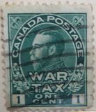 [King George V in Admiral Uniform Overprinted "War Tax", Tip AL]