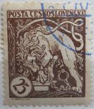 [Definitives - The 1st Anniversary of Czezhoslovak Independence, type J17]