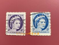 [Queen Elizabeth II - Normal Paper, See 1962 for Fluorescent Stripes, type GT]