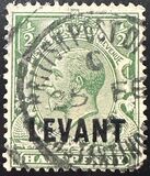 [Great Britain Postage Stamps Overprinted "LEVANT", type N]