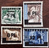 [German Empire Postage Stamps Overprinted "ÖSTEREICH" & Surcharged, typ HO]