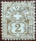 [Helvetia - Cross & Shield - Fiber Paper, प्रकार L]