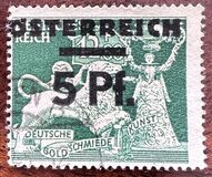 [German Empire Postage Stamps Overprinted "ÖSTEREICH" & Surcharged, typ HO]