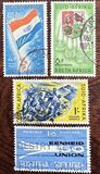 [50 anni dell'Unione del Sudafrica - Filigrana: Stemma dell'Unione, laterale a sinistra - Tipografia: Government Printer, Pretoria, Scrivi HE]
