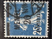 [French Postage Stamps Overprinted "MEMEL" and Surcharged, type B2]