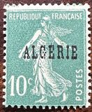 [French Postage Stamps Overprinted in Black, प्रकार B3]