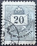 [As Number 15-19, Watermarked. K in WM 13 mm High, tip D10]