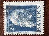 [The 90th Anniversary of the Birth of Prince Luitpold - Type I: Small 9 and no Foot on 1 in "1911". Type II: Large 9 and Foot on 1 in "1911", tipas F6]